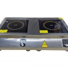 Плита индукционная электрическая настольная Вок, мощность 5+5 кВт Плита индукционная электрическая настольная Индукционные плиты предназначены для приготовления первых, вторых и третьих блюд. Они компактны и не занимают много места на кухне. Работа индукц